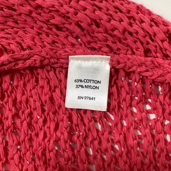 Purejill by j. Jill crochet coral pink vest size XS EUC - Picture 5 of 9